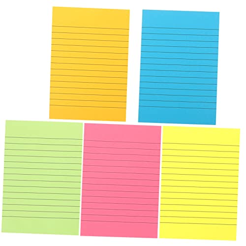 NUOBESTY Selbstklebende Memo Pads Fluoreszierenden Praktische Notizzettel für Büro Schule Zuhause Wiederverwendbar und Stark Haftend für Aufgaben und Erinnerungen von NUOBESTY