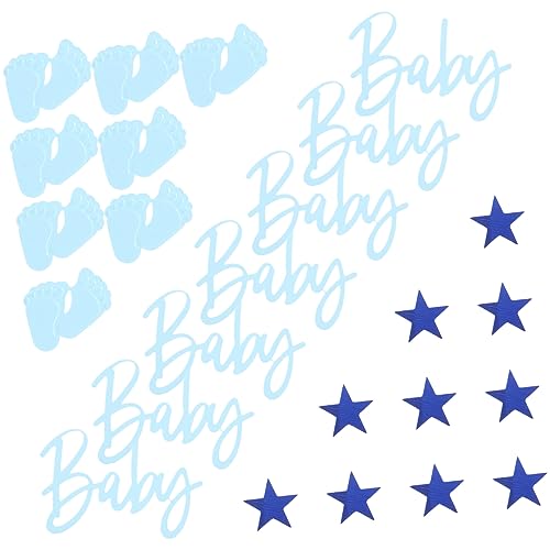 NUOBESTY Shower Konfetti Fußabdruck Dekoration Blau Sternen Glitzer Party Konfetti Zubehör für Geburtstags und Babyparty Vielseitig Verwendbar für Tisch und Ballons NUOBESTY Shower Konfetti Fußabdruck Dekoration Blau Sternen Glitzer Party Konfetti Zubehör für Geburtstags und Babyparty Vielseitig Verwendbar für Tisch und Ballons von NUOBESTY