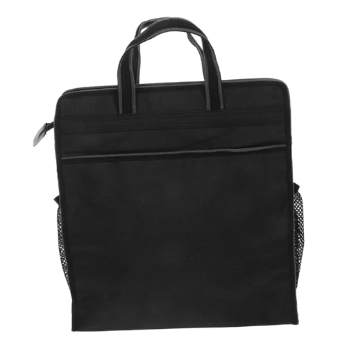 NUOBESTY Sicherer Dokumenten-organizer mit Schloss und Gepolstertem Griff Tragbare Aktenmappe aus Oxford-stoff Business Reise-mappe für Vertrauliche Unterlagen Ergonomische Handakte von NUOBESTY