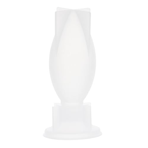 NUOBESTY Silikon Resin Gießform mit Stabilem Sockel für DIY Epoxidharz Lampen Kerzenherstellung Seifen Blumenornamente Lichtbulb Form für Präzises Basteln von NUOBESTY