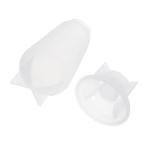 NUOBESTY Silikonform Glühbirne mit Sockel Flexible Hitzebeständige Gießform für DIY Epoxidharz Kerzenherstellung Blumenexponate und Dekorative Resin-kunst von NUOBESTY