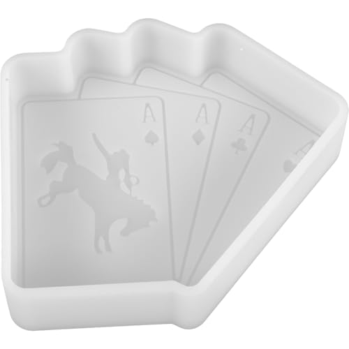 NUOBESTY Silikonform Poker Anhänger DIY Epoxidharz Form für Schmuckherstellung Glatte Silikonform für Handgemachte Dekorative Anhänger für Bastelprojekte und Individuelle Schmuckstücke NUOBESTY Silikonform Poker Anhänger DIY Epoxidharz Form für Schmuckherstellung Glatte Silikonform für Handgemachte Dekorative Anhänger für Bastelprojekte und Individuelle Schmuckstücke von NUOBESTY