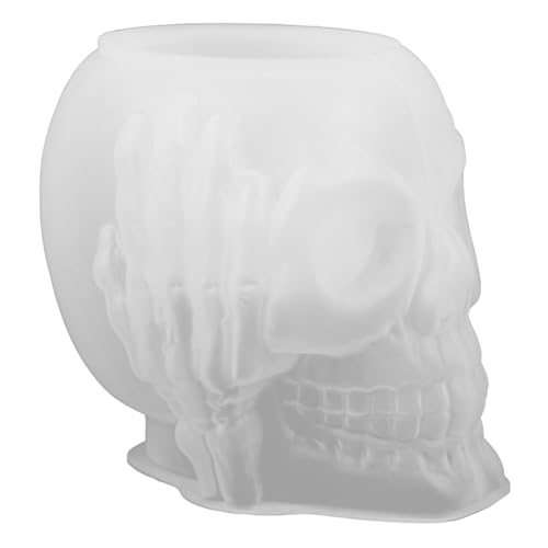 NUOBESTY Silikonform für Halloween Kerzenhalter Kleine Strapazierfähige Gießform aus Hochwertigem Detailreiche Schädel Design Kerzenform für DIY Aromatherapie und Bastelarbeiten NUOBESTY Silikonform für Halloween Kerzenhalter Kleine Strapazierfähige Gießform aus Hochwertigem Detailreiche Schädel Design Kerzenform für DIY Aromatherapie und Bastelarbeiten von NUOBESTY