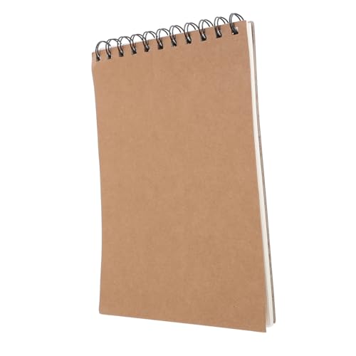 NUOBESTY Skizzenbuch aus Kraftpapier Unlinierte Notizen Tragbares Notizbuch für Studierende Skizzenblock für Kreatives Zeichnen und Skizzieren Unterwegs von NUOBESTY