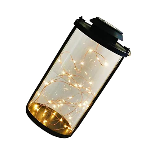 NUOBESTY Solar LED Laterne Kupferdraht Dekorative Solargartenlaterne für Außenbereiche Camping Partys Energiesparend und Feuchtigkeitsdicht Einfach Aufzuhängen und Vielseitig von NUOBESTY