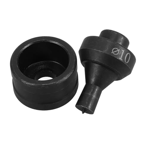 NUOBESTY Stanzform Stanzmaschine Form Hydraulische Stanzmatrizen Hohlstanze Hydraulische Lochstanzmatrizen Stanzmaschine Matrizen Formstanze Stanzform Für Langlöcher Metall Schwarz von NUOBESTY