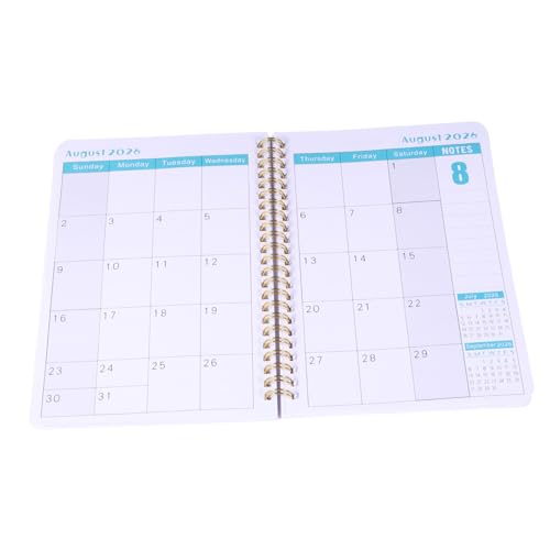 NUOBESTY Student Planner Wochen Monatsplaner mit Spiralbindung Papiermaterial für Reibungsloses Schreiben Kompakter Notizblock für Zeitmanagement To-do-listen und Zielsetzung für Schule und von NUOBESTY