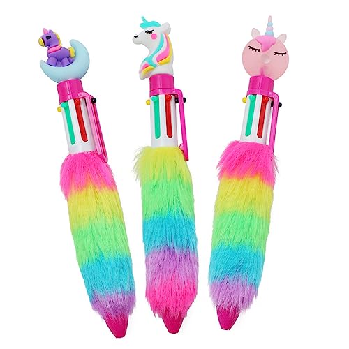 NUOBESTY Süßer Stift 3 Stück Einhorn-Kugelschreiber Stifte Für Mehrfarbige Stifte Flauschige Stifte Lustige Stifte Stifte Cartoon-Plüsch-Briefpapier-Set Für Mädchen Stifte Für Kinder NUOBESTY Süßer Stift 3 Stück Einhorn-Kugelschreiber Stifte Für Mehrfarbige Stifte Flauschige Stifte Lustige Stifte Stifte Cartoon-Plüsch-Briefpapier-Set Für Mädchen Stifte Für Kinder von NUOBESTY