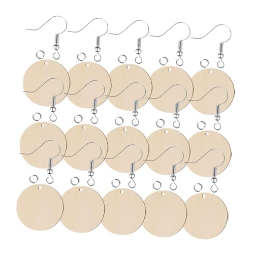 NUOBESTY Teiliges Holz Ohrring mit Runden Holzanhängern Ohrhaken und Ringen Natürliche DIY Ohrschmuck Rohlinge Dekorative Unvollendete Holz Ohranhänger für Kreative Damen Ohrringe NUOBESTY Teiliges Holz Ohrring mit Runden Holzanhängern Ohrhaken und Ringen Natürliche DIY Ohrschmuck Rohlinge Dekorative Unvollendete Holz Ohranhänger für Kreative Damen Ohrringe von NUOBESTY