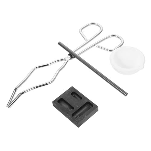 NUOBESTY Tiegel Schmelz Set Hochpräzises Gusswerkzeug für Schmuck für Gold Silber und Legierungen mit Umfassendem Zubehör für Hobby und von NUOBESTY