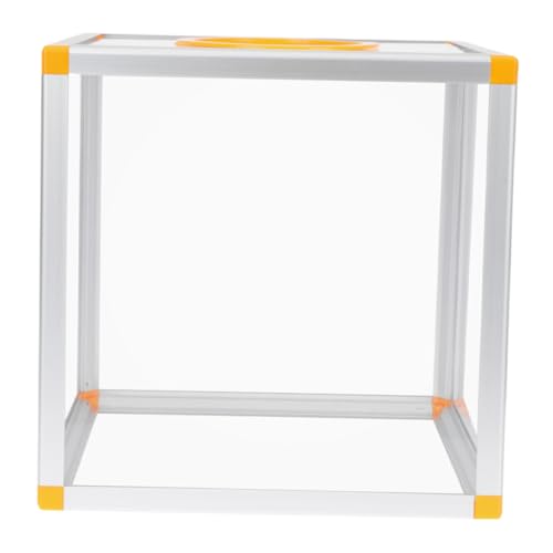 NUOBESTY Transparente Spendenbox für Raffle Tickets Abstimmungen und Spenden Klare Abstimmungsbox für Fundraising Events Wohltätigkeitsveranstaltungen und Wettbewerbe von NUOBESTY