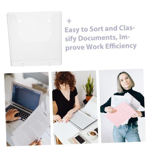 NUOBESTY Transparenter Wandmagazinhalter Kunststoff Regal für Broschüren und Dokumente Platzsparender Wand organizer mit Stabilem Standfuß für Büro und Geschäft NUOBESTY Transparenter Wandmagazinhalter Kunststoff Regal für Broschüren und Dokumente Platzsparender Wand organizer mit Stabilem Standfuß für Büro und Geschäft von NUOBESTY