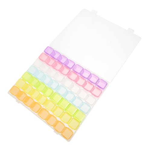 NUOBESTY Transparentes Nagelzubehör Aufbewahrungsbox Fächer Nail Art Organizer Staubdicht Leicht zu Reinigen Großes Schmuck und Kosmetik Display für Nagelsteine Glitzer NUOBESTY Transparentes Nagelzubehör Aufbewahrungsbox Fächer Nail Art Organizer Staubdicht Leicht zu Reinigen Großes Schmuck und Kosmetik Display für Nagelsteine Glitzer von NUOBESTY