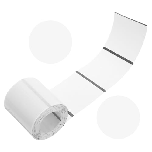 NUOBESTY Transparentes Rundes Thermodruck etikettenpapier Selbstklebend Starke Haftung Kompatibel mit Phomemo für Langlebige DIY label von NUOBESTY