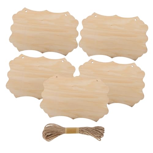 NUOBESTY Unfertige Holzschilder Juteseil Robuste Blanke Holztafeln zum Bemalen Gravieren und Beschriften für DIY Kunstwerke und Rustikale Wanddekoration NUOBESTY Unfertige Holzschilder Juteseil Robuste Blanke Holztafeln zum Bemalen Gravieren und Beschriften für DIY Kunstwerke und Rustikale Wanddekoration von NUOBESTY