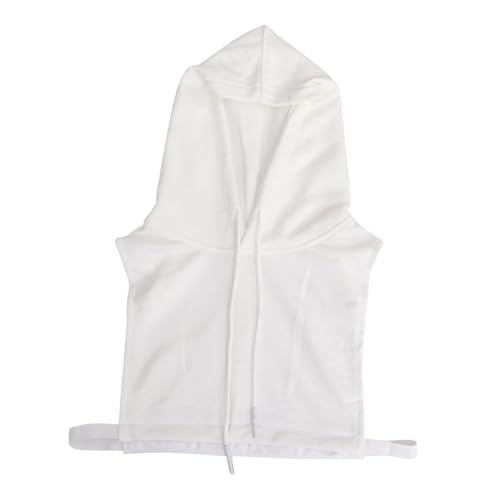 NUOBESTY Unisex Fake Hoodie Vest mit Abnehmbarem Kragen und Modischer Kapuze Leichter Baumwollkragen Bequem und Atmungsaktiv Stilvolles Accessoire für Jahreszeiten Vielseitig Kombinierbar von NUOBESTY