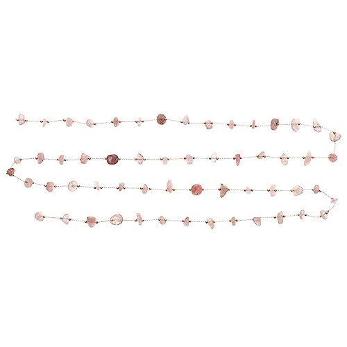 NUOBESTY Unregelmäßige Kristallperlenkette Natürlichem Stein Diy Schmuckzubehör für Bastelprojekte zum Auffädeln und Dekorieren von Geschenken Zartem von NUOBESTY