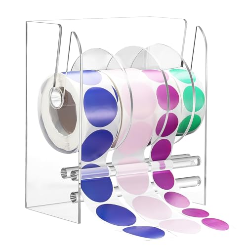 NUOBESTY Verstellbarer Etikettenhalter für Acryl Sticker Rollenspender Effizientes Beschriftungswerkzeug für Büro Zuhause und Lager von NUOBESTY