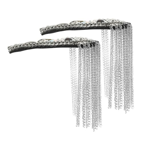 NUOBESTY Vintage Metall Schulterepauletten mit Abnehmbaren Quasten Retro Schulterpolster für Kostüme Langlebiger Einfache Befestigung für Jacken Kleider und Festliche Kleidung von NUOBESTY