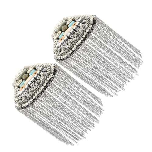 NUOBESTY Vintage Metallic Schulterepauletten mit Abnehmbaren Quasten Fadensichere Dekorative Schulterverzierungen für Jacken Anzüge und Kostüme Praktische Einfach zu Befestigende Britische NUOBESTY Vintage Metallic Schulterepauletten mit Abnehmbaren Quasten Fadensichere Dekorative Schulterverzierungen für Jacken Anzüge und Kostüme Praktische Einfach zu Befestigende Britische von NUOBESTY