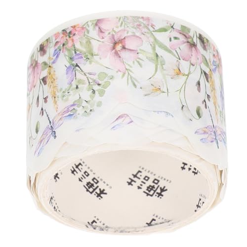 NUOBESTY Vintage Washi Tape Blumenmuster Dekoratives DIY Klebeband für Scrapbooking Journale Notizbücher Leichtes Handliches Bastelband mit Grünem Rand für Kreative Gestaltung NUOBESTY Vintage Washi Tape Blumenmuster Dekoratives DIY Klebeband für Scrapbooking Journale Notizbücher Leichtes Handliches Bastelband mit Grünem Rand für Kreative Gestaltung von NUOBESTY