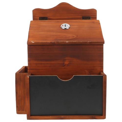 NUOBESTY Vorschlagsbox aus Holz: Spendenbehälter mit Schlitzschloss – Halter für Gebetsanforderungskarten – Wahlkommentar-Organizer für die Wand-Arbeitsplatte NUOBESTY Vorschlagsbox aus Holz: Spendenbehälter mit Schlitzschloss – Halter für Gebetsanforderungskarten – Wahlkommentar-Organizer für die Wand-Arbeitsplatte von NUOBESTY