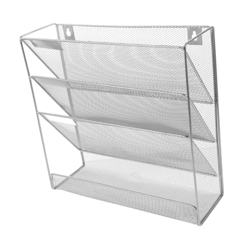 NUOBESTY Wandmontierter Aktenhalter Mehrzweck Dokumentenablage für Büro und Zuhause Platzsparend Flexibles Design für Magazine Briefe und Wichtige Unterlagen von NUOBESTY