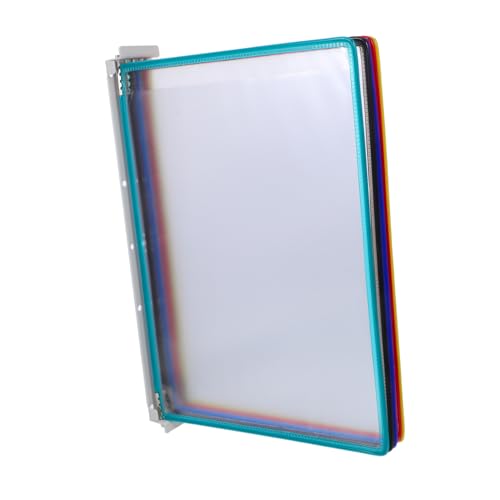 NUOBESTY Wandmontierter Dokumentenhalter mit Fächern Platzsparender Datei Organizer für und Besprechungsräume zur Aufbewahrung von Standardarbeitsanweisungen und Magazinen von NUOBESTY