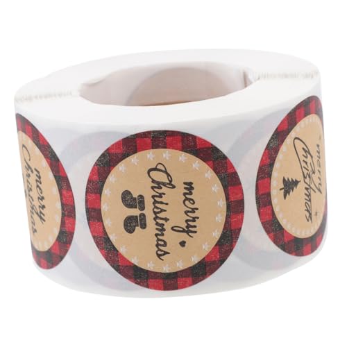 NUOBESTY Weihnachtliche Selbstklebende Umschlag etiketten Kreative Geschenkversiegelung aus Papier Praktische Aufkleber für Geschenktüten Briefumschläge Scrapbooking und Dekoration von NUOBESTY