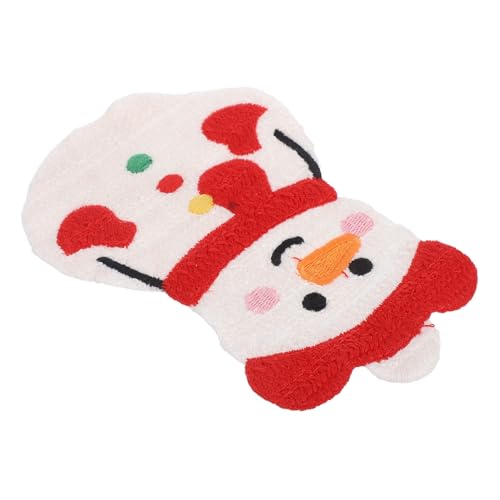 NUOBESTY Weihnachtlicher Schneemann Patch Große Gebügelte Stickapplikationen für Bekleidung Rucksäcke Hüte Diy Projekte Festliche Dekoration für von NUOBESTY