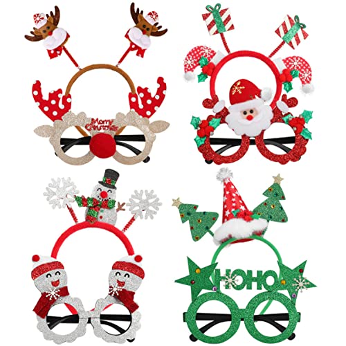 NUOBESTY Weihnachtsbrillenrahmen Und Stirnbänder Weihnachtsfeierdekorationen 4 Brillen 4 Stirnbänder Weihnachtsweihnachtsdekoration Zubehör für Weihnachten NUOBESTY Weihnachtsbrillenrahmen Und Stirnbänder Weihnachtsfeierdekorationen 4 Brillen 4 Stirnbänder Weihnachtsweihnachtsdekoration Zubehör für Weihnachten von NUOBESTY