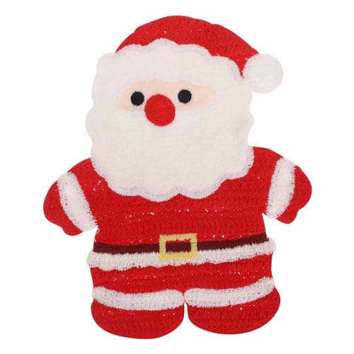 NUOBESTY Weihnachtsmann Stickerei Patch Großes Eisen und Nähpatch für Kleidung Taschen und Hüte für Diy Projekte Langlebig und für Festliche Anlässe und Kreative Familienaktivitäten von NUOBESTY