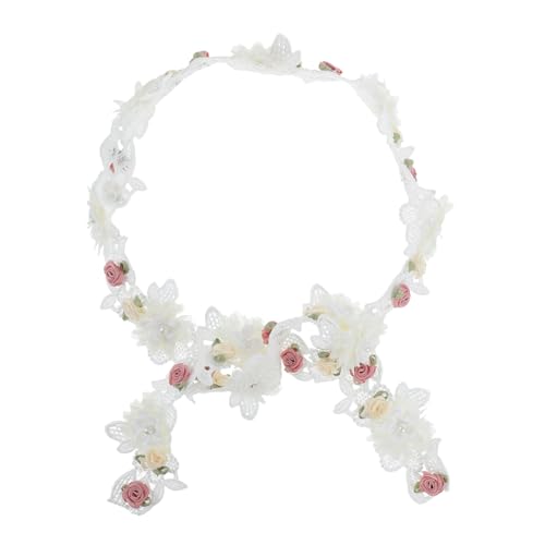 NUOBESTY Weißes Spitzenband mit Kunstperlen im Rosendesign Dekoratives Trim für Diy Blumenarrangements Hochzeitsdekoration Bastelprojekte Breit NUOBESTY Weißes Spitzenband mit Kunstperlen im Rosendesign Dekoratives Trim für Diy Blumenarrangements Hochzeitsdekoration Bastelprojekte Breit von NUOBESTY