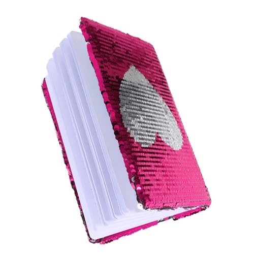 NUOBESTY Wendbares Glitzer Notizbuch mit Tragbares Notizheft für Kreative Schreibprojekte für Schüler Büro und Reisen von NUOBESTY