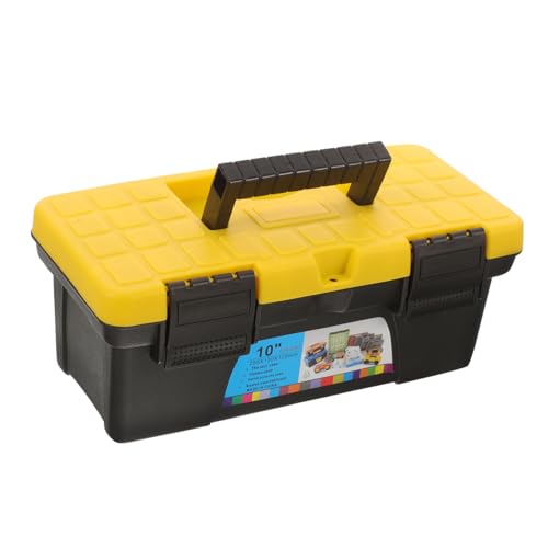 NUOBESTY Werkzeugkasten-Aufbewahrungsbox faltbar hart Werkzeugset für Zuhause Werkzeugaufbewahrung tragbar Hardware Fall Mechaniker Werkzeugbehälter aus Kunststoff Toolbox-Organizer Plastik von NUOBESTY