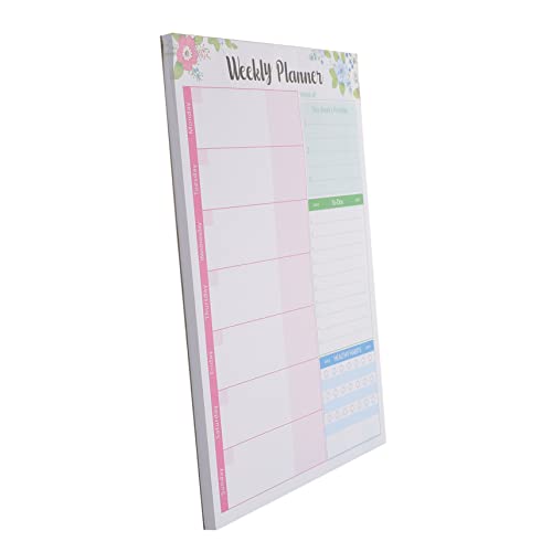 NUOBESTY Wöchentlicher Planer Notizblock Abreißbarer Memo Pad für Organisation und Planung Notizbuch für Haushalt und Büro für To Do Listen und Persönliche Routinen von NUOBESTY