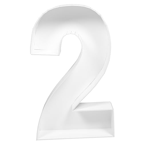 NUOBESTY Zahlenballon Box Nummer Diy Balloon Holder für Geburtstagsdekorationen Vielseitige Ballonrahmen für Hochzeiten und Feste Romantisches Design für Unvergessliche von NUOBESTY