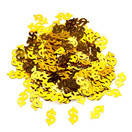 goldenes Dollarzeichen Geld Konfetti Glitzer Tisch Streuung Konfetti Herren lustige Zuh?lter Gangster Rapper Hip Hop Kostüm Requisite für Weihnachten Geburtstag 100St goldenes Dollarzeichen Geld Konfetti Glitzer Tisch Streuung Konfetti Herren lustige Zuh?lter Gangster Rapper Hip Hop Kostüm Requisite für Weihnachten Geburtstag 100St von NUOBESTY