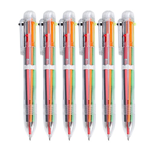 NUOLUX Multicolor Kugelschreiber 6 Farbe Multicolor Kugelschreiber Office School Supplies von NUOLUX
