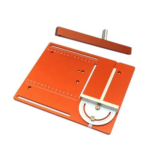 NURII Holzbearbeitungs-Kreissägen-Einsatz-Abdeckplatte, Mini-Tischkreissägen-Flip-Board mit Gehrungslehren-Führungsset, DIY-Werkzeuge (Size : Set A) von NURII