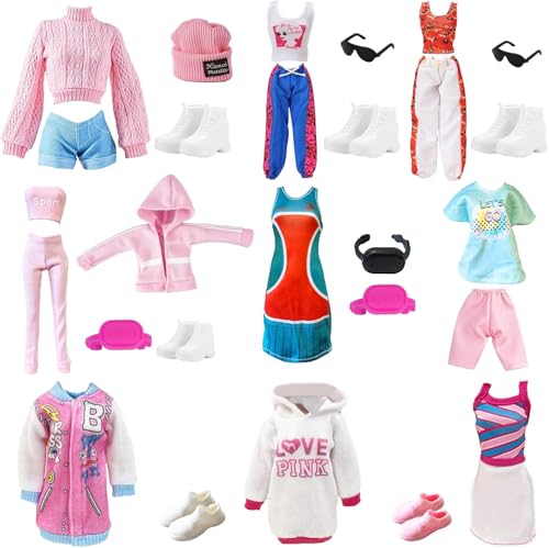 37 Stück Puppen Kleidung und Zubehör Kompatibel mit Barbie 9 Outfits Kleid Enthält Kleid Pailletten Set Trainingsanzug Tank-Top-Set 7 Barbie Schuhe 12 Barbie Zubehör für 11.5 Zoll Mädchen Puppen 37 Stück Puppen Kleidung und Zubehör Kompatibel mit Barbie 9 Outfits Kleid Enthält Kleid Pailletten Set Trainingsanzug Tank-Top-Set 7 Barbie Schuhe 12 Barbie Zubehör für 11.5 Zoll Mädchen Puppen von NUUOTP