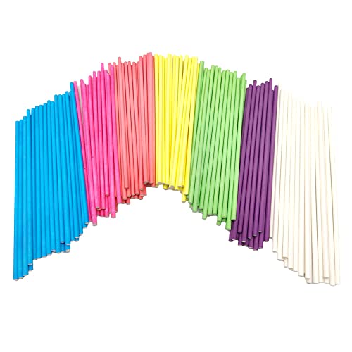 NUWIQ 210 Stück Cake Pop Stiel, Bunt Cake Pop Sticks, Cake Pop Stiele Set, für Bonbons, Backen DIY, Tortendekoration, 7 Farben NUWIQ 210 Stück Cake Pop Stiel, Bunt Cake Pop Sticks, Cake Pop Stiele Set, für Bonbons, Backen DIY, Tortendekoration, 7 Farben von NUWIQ