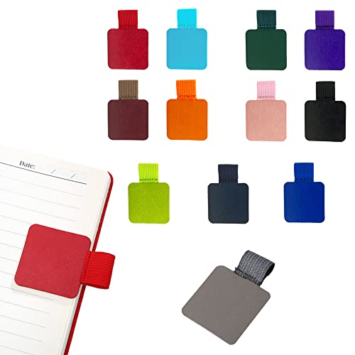 NUWIQ Stiftschlaufe Selbstklebend, Farbe Stiftschlaufe, für Notizbuch, Kalende, Klemmbrett, 12 Stück von NUWIQ
