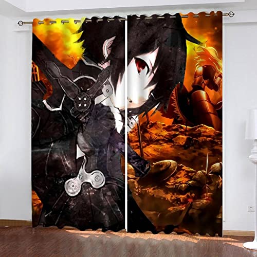 NUYSP Anime Vorhang Blickdicht B 110 X H 95 cm Polyester Vorhänge mit Ösen 2er Set Gardinen, 3D Gedruckt Junge Verdunkelungsvorhang für Kinderzimmer Wohnzimmer Schlafzimmer NUYSP Anime Vorhang Blickdicht B 110 X H 95 cm Polyester Vorhänge mit Ösen 2er Set Gardinen, 3D Gedruckt Junge Verdunkelungsvorhang für Kinderzimmer Wohnzimmer Schlafzimmer von NUYSP