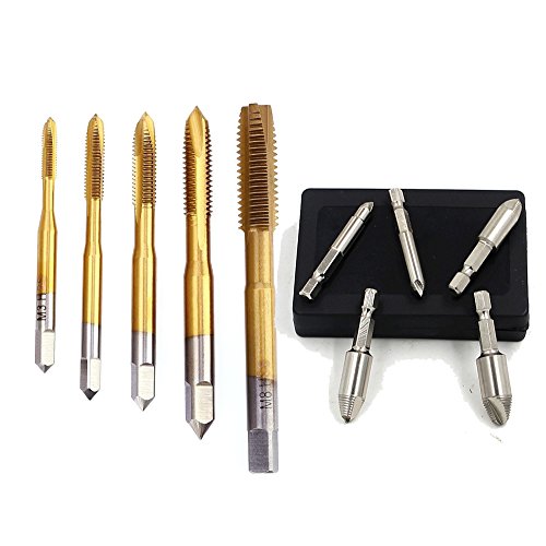 Gewindeschrauben Set von Nuzamas, M3, M4, M5, M6, M8 Gewindebohrer, Gewindeschrauben, Werkzeug und Entferner beschädigter Schrauben Gewindeschrauben Set von Nuzamas, M3, M4, M5, M6, M8 Gewindebohrer, Gewindeschrauben, Werkzeug und Entferner beschädigter Schrauben von NUZAMAS