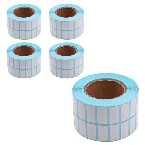 Set of 5 NUZAMAS 20x10mm Thermal Paper Sticker Labels Total 15000 Blank Sticker Double Rows Anti Scratch Waterproof Oil Resistant Self Adhesive Labels for Thermal Label Printer Set of 5 NUZAMAS 20x10mm Thermal Paper Sticker Labels Total 15000 Blank Sticker Double Rows Anti Scratch Waterproof Oil Resistant Self Adhesive Labels for Thermal Label Printer von NUZAMAS