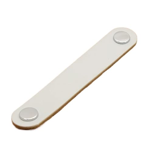 NUZBCPETR Ledergriffe, Einloch-Möbelgriff aus weichem Leder for Küchenschränke, Kleiderschränke, Türen, Schubladen, Ledergriffe aus Zinklegierung, Schubladengriffe aus Leder(Grey) von NUZBCPETR