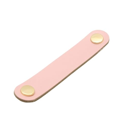 NUZBCPETR Ledergriffe, Leder Küchenschrank Schrank Weichleder Griff Möbelknöpfe Schubladengriff Türgriffe Leder Schubladengriffe(Pink) von NUZBCPETR
