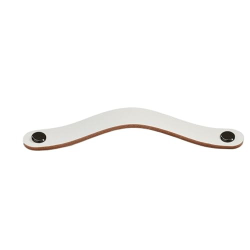 NUZBCPETR Ledergriffe, Ledergriff Möbelbeschläge Schubladenschrank Türknöpfe Küchenschrank Schuhschrankgriffe Lederschubladengriffe(Black,160mm) von NUZBCPETR