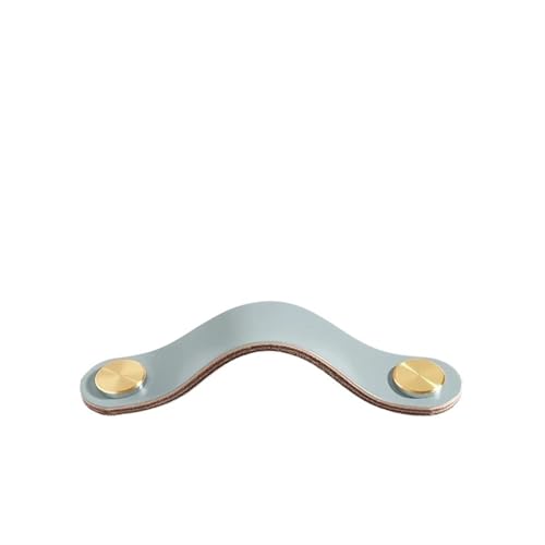 NUZBCPETR Ledergriffe, Lederschrankgriffe Möbelgriff for Kinderzimmer Küchengriff Schubladenknöpfe Türbeschläge Lederschubladengriffe(Blue,160mm) von NUZBCPETR